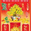 Bìa lịch gắn bloc Mai Xuân