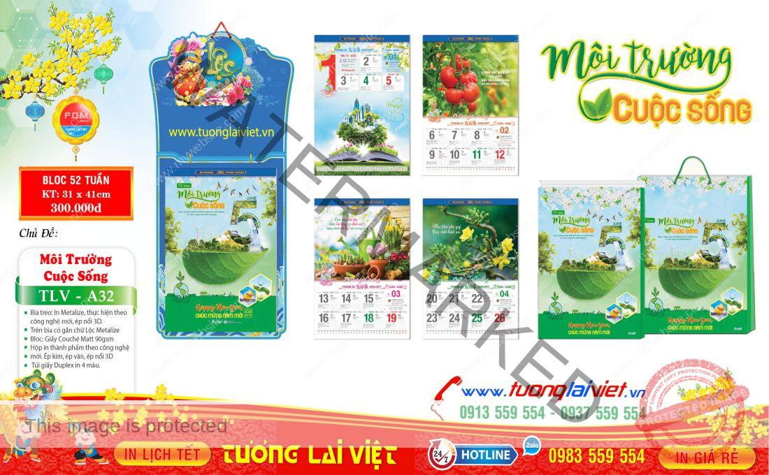 Chi phí In Lịch Tết