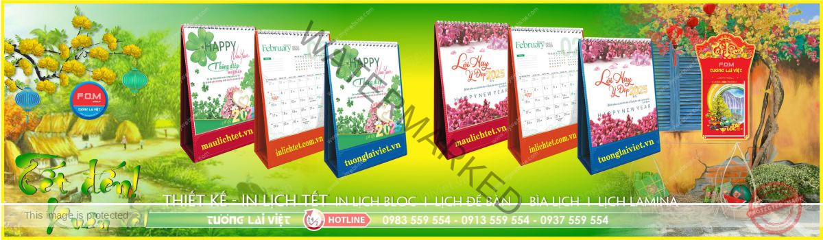 In Lịch Để Bàn Đứng