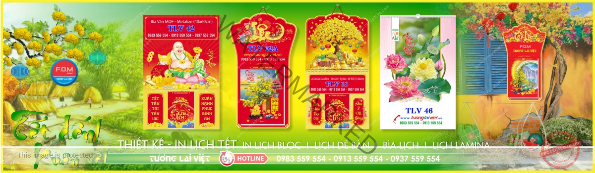 In Lịch Treo Tường