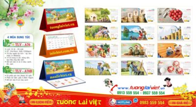 Lịch Để Bàn 15 Tờ