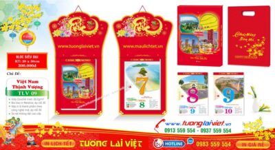 Mẫu Lịch Bloc Chữ Phúc