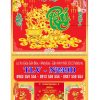 Lịch ò xo giữa dán nổi Chữ Phúc