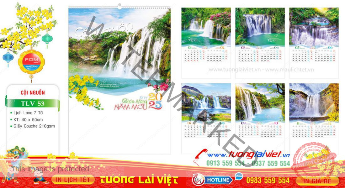 Mẫu Lịch Tờ Cội Nguồn