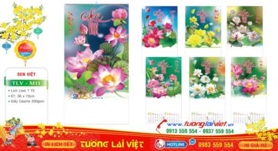 Mẫu Lịch Tờ Sen Việt