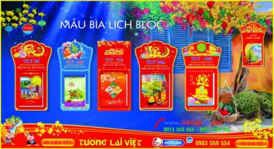 Mẫu Lịch Bloc 365 Tờ