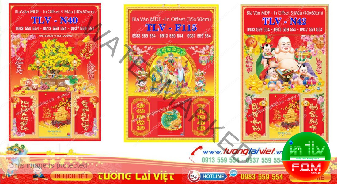 Mẫu Lịch Tết In Offset Giá Rẻ